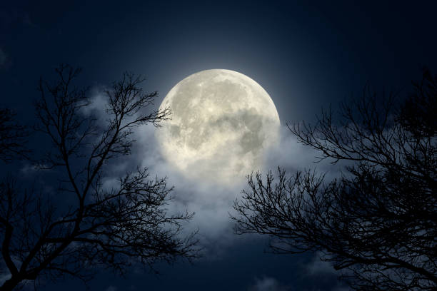 A moon falling in a dream spiritually